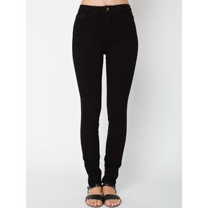 American apparel black high waisted pants
