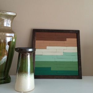 Wooden ombré art