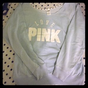 PINK off the shoulder crew