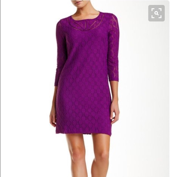NWT Purple Lace Dress - Size 8