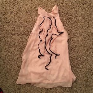 Pink and black blouse