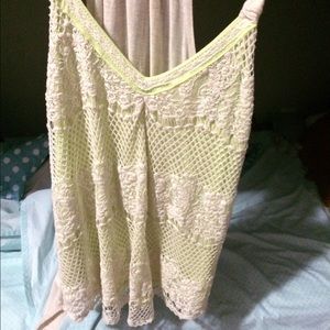 Lace tank top