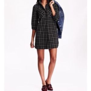 Long sleeve plaid dress