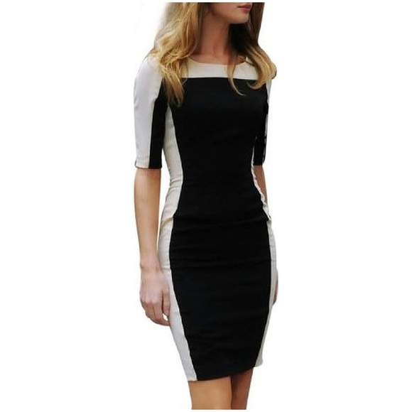 Color Block Bodycon Dress