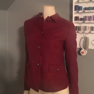 Burgundy brooks brothers jacket