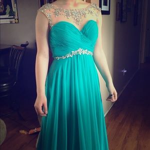 Aqua Blue Prom Dress