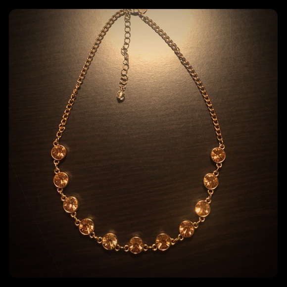 Gold Gem Necklace