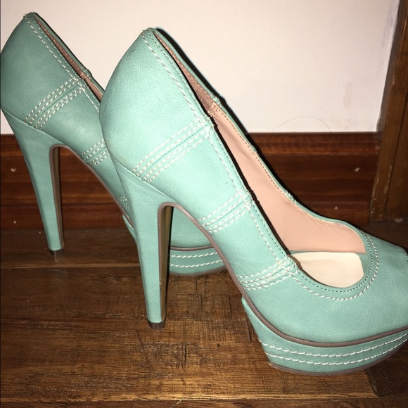 Baby blue heels
