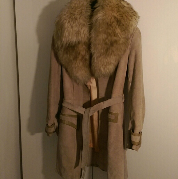 Beautiful suede and fur coat!