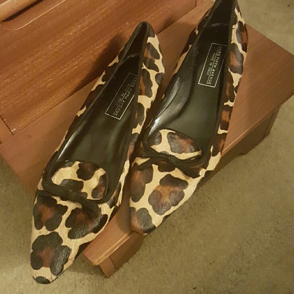 Saks Fifth Avenue Animal Print Flats