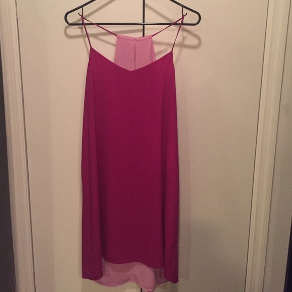 Pink reversible spaghetti strap dress!