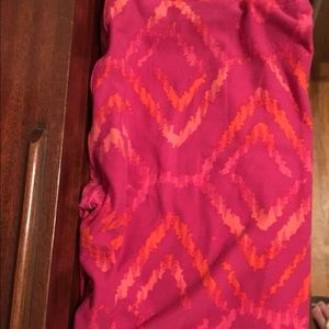New LuLaRoe Pink/Orange One Size leggings