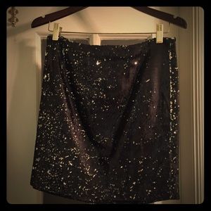 Black sequined Michael Kors skirt