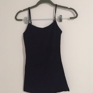 3 extra long camis with built in bra