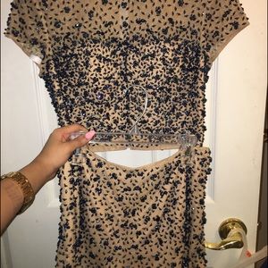 Top and shorts set for Prom(3 piece)