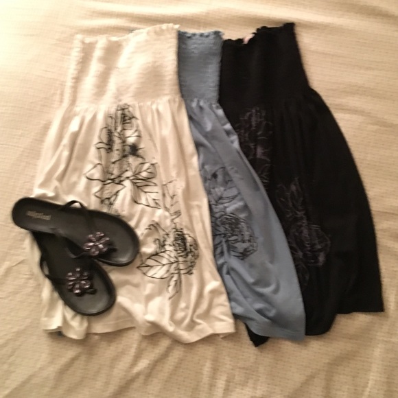 Bundle tube tops (3 total)