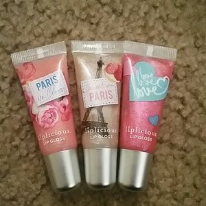 3 bath and body works liplicious lip glosses