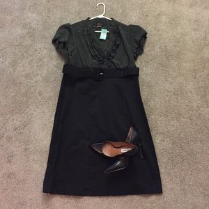 Belted Pencil Dress