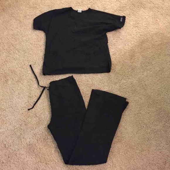 Cherokee workwear black scrubs, size small tall