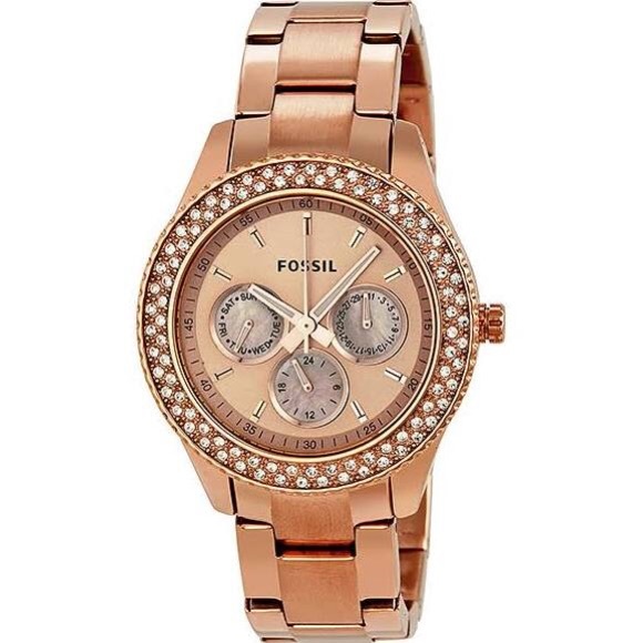 Rose gold Fossil watch - Picture 1 of 3