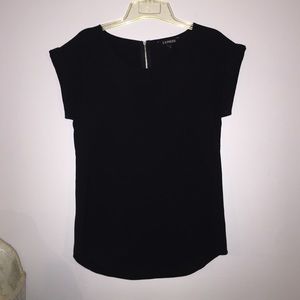 Black silk blouse