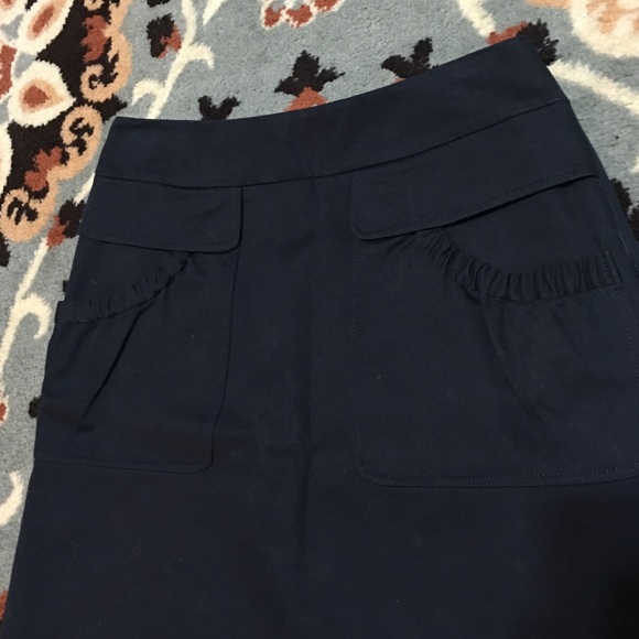 Navy Prada Skirt - Picture 2 of 5