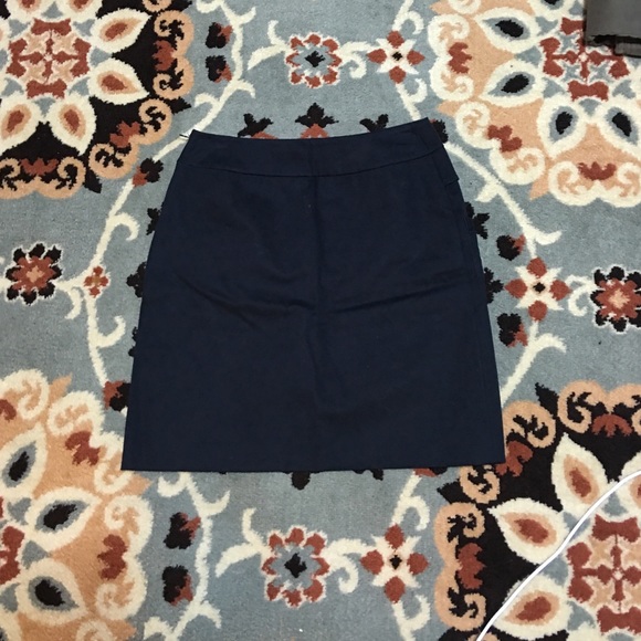 Navy Prada Skirt - Picture 3 of 5