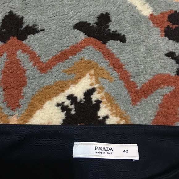 Navy Prada Skirt - Picture 4 of 5