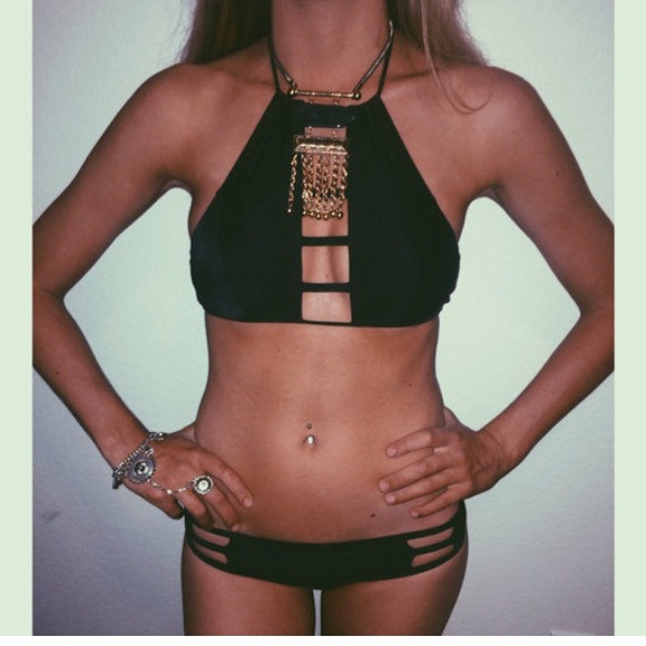 NWT Sexy High Neck Swimsuit