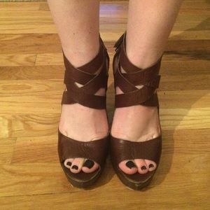 Anthropologie Tassel Wedge