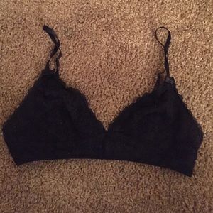 black bralette
