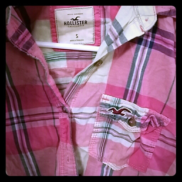 Plaid Hollister button up