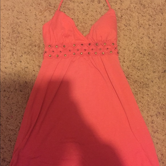 Pink casual dress