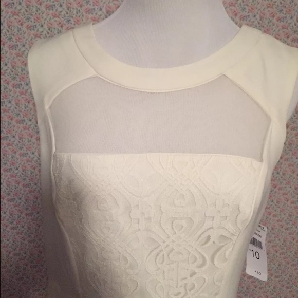 Studio One Mesh Insert Dress - Picture 2 of 4