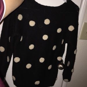Polka dot sweater