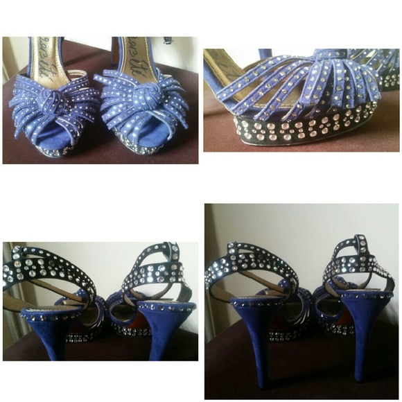 $2800 LANVIN Crystall embelished sandals sz 39 - Picture 3 of 4