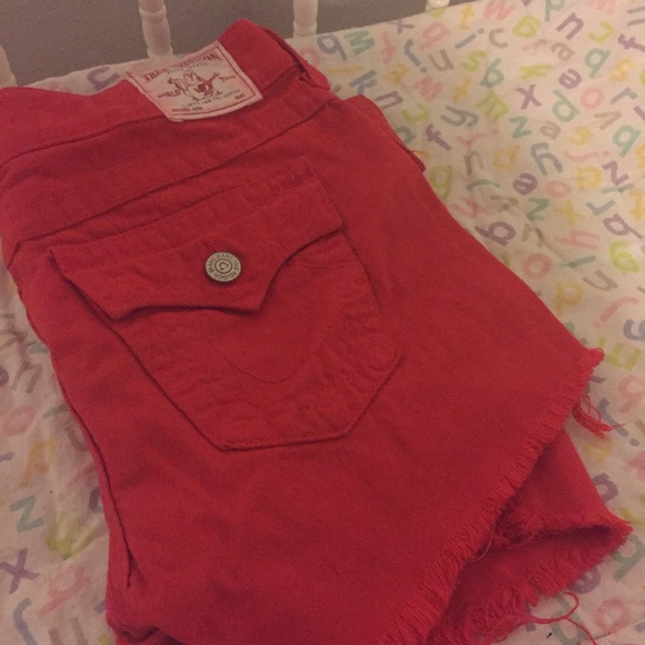 True religion cut off shorts