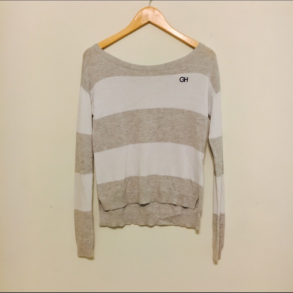 Gray and White Sweater