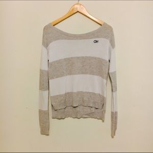 Gray and White Sweater