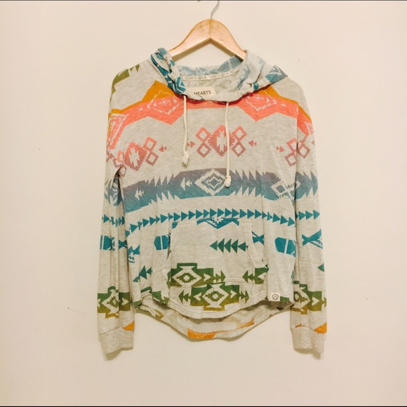 Tribal Print Hoodie