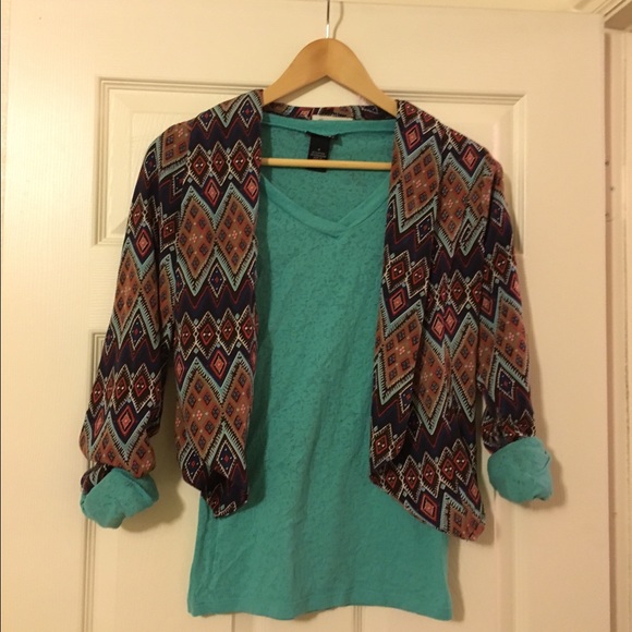 Aztec Patterned Blazer