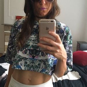 Psychedelic crop top