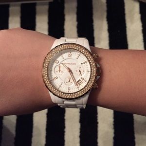 Michael Kors Watch Classic Glitz White MK5379