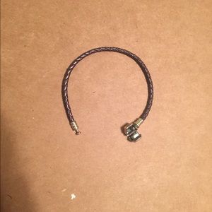Authentic Pandora Purple Leather Bracelet