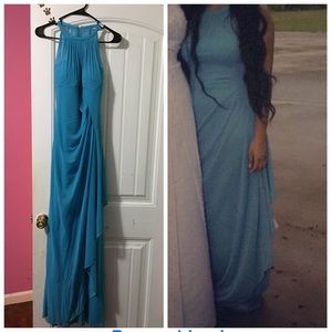 Blue prom dress