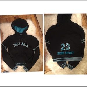 Bebe sport football hoodie