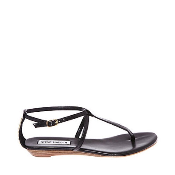 Steve Madden Swinger Black Sandals - Picture 2 of 4