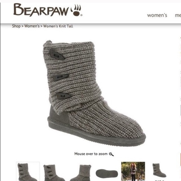 Gray Bear Paw shoes