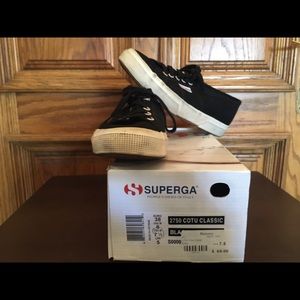 Superga black shoes