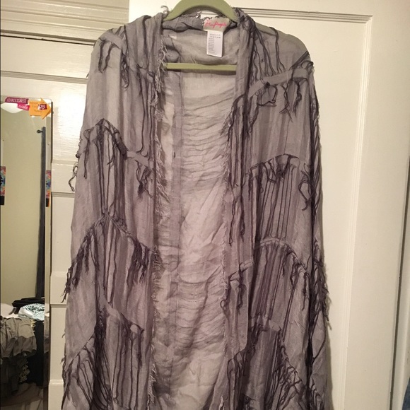 FREE PEOPLE shaggy kimono